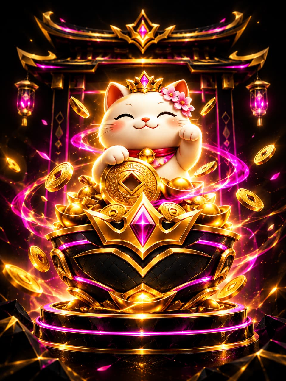 ภาพเกม Lucky Meow Meow 2 ที่ออกแบบใหม่สำหรับ pk789 - พีเค789